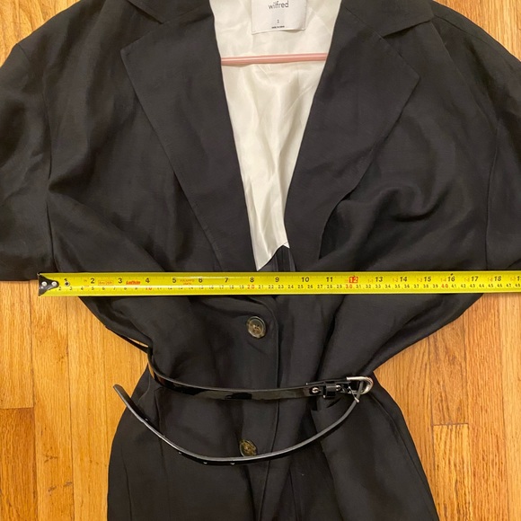 Aritzia Novella Black Linen Blazer Small - Picture 10 of 13